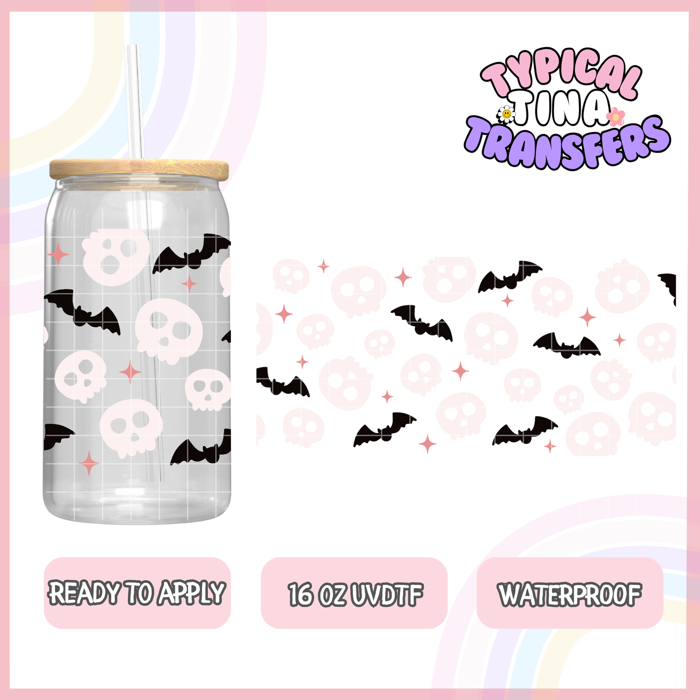 UVDTF #8523 | 16oz UVDTF Wrap | POD